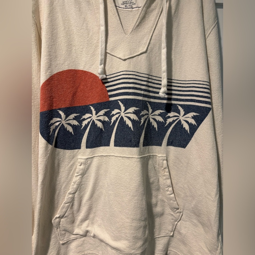 LUCKY BRAND Men’s Linen Blend Pullover Hoodie Size XL - Picture 3 of 6